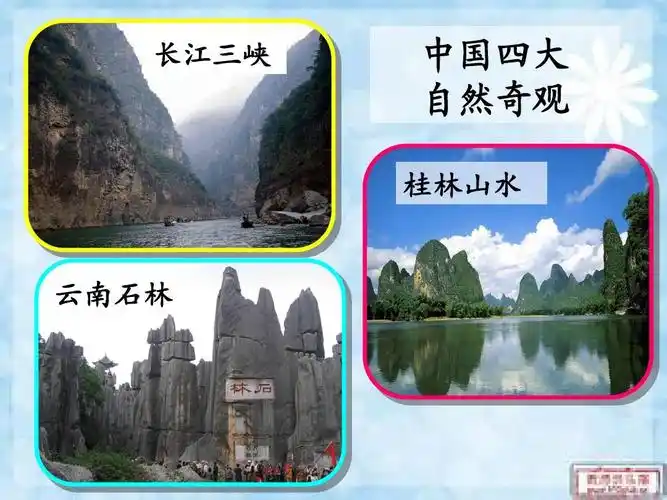 (2)ppt 长江三峡 中国四大 自然奇观 桂林山水 第1页 (共24页,当前第1