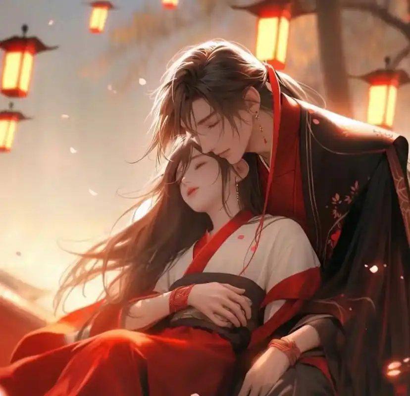 甜酥酥古风情侣头像|红衣系列