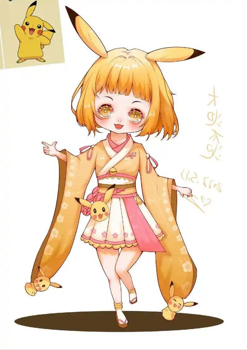 召唤师拟人之"皮卡丘"#皮卡丘#画画 #绘画 #可爱 #二次 - 抖音