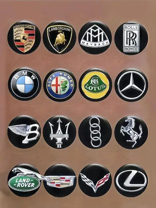 豪车车标,你认得哪个?我是没认全,你认得几个了?虽然我不能拥 - 抖音