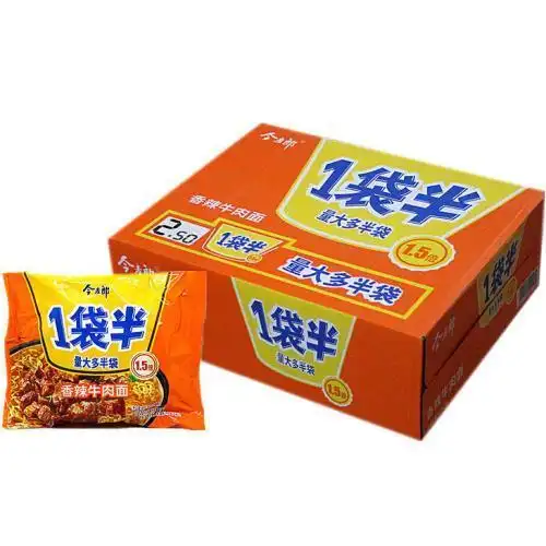 144g24袋今麦郎一袋半香辣牛肉面