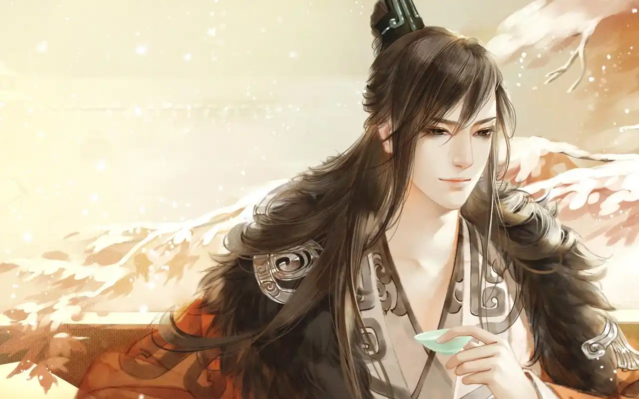 古风美男英俊潇洒插画图片桌面壁纸高清大图预览1920x1200_风格壁纸