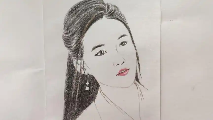 彩铅手绘《庆余年》李沁出场美得让人窒息,难怪张若昀一见钟情