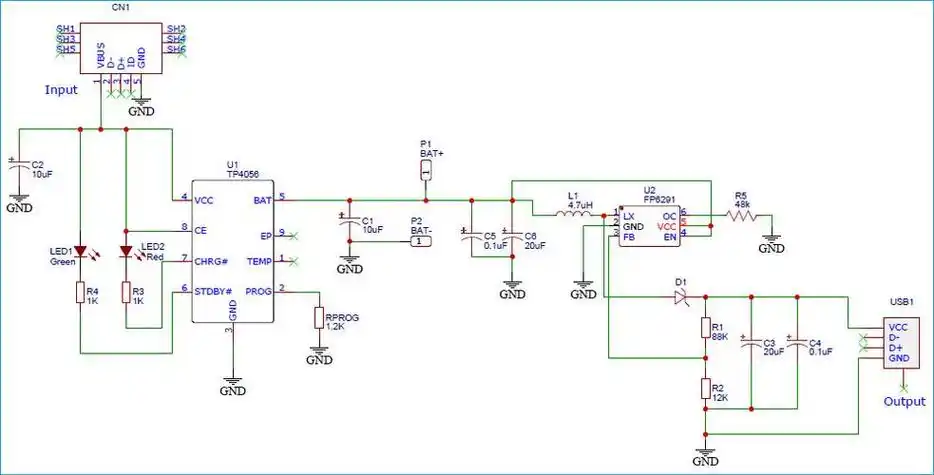 锂电池电路图画法大全