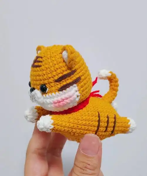 材料包小老虎挂件钥匙扣新年礼物钩针毛线手工编织玩偶非成品 虎妈妈