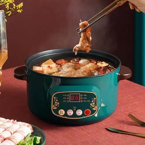 定制电锅多功能家用电热锅学生宿舍小火锅电炒菜一体型电煮锅