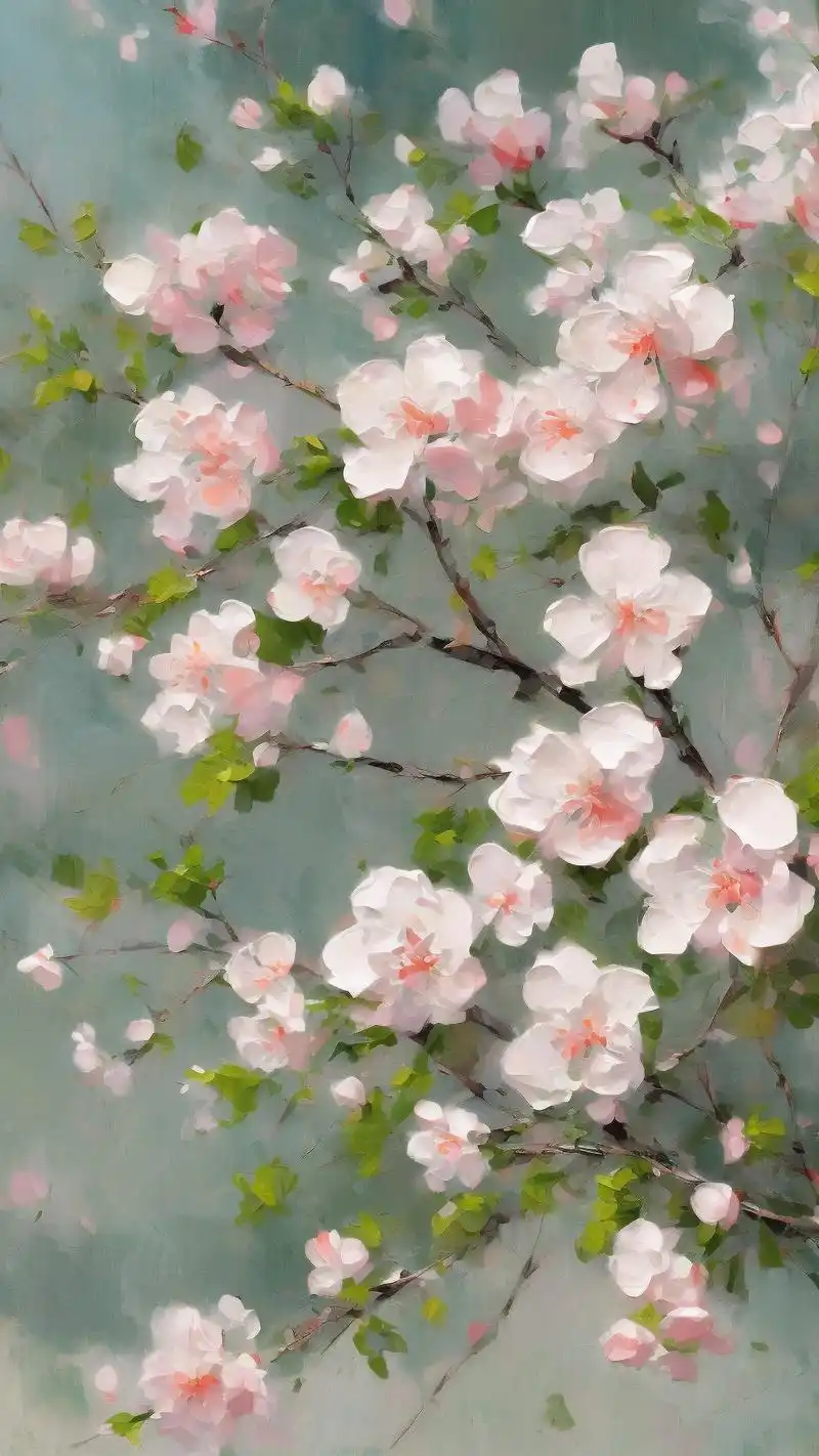 粉粉嫩嫩的樱花,搭配上梦幻的背景,简直让人少女心爆棚!