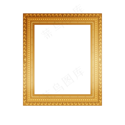 金色欧式花边花纹边框png矢量免扣.(800x800)