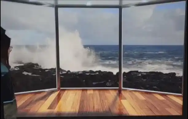 假窗户投影仪视频,世界那么大和它一起在家大屏看个遍