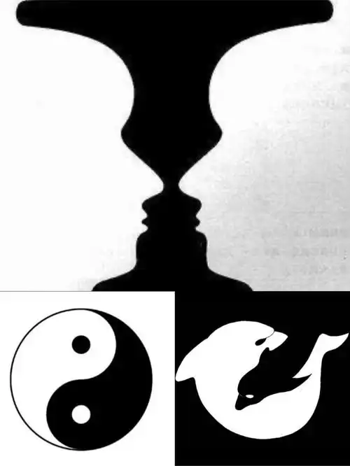 有趣的黑白正负形