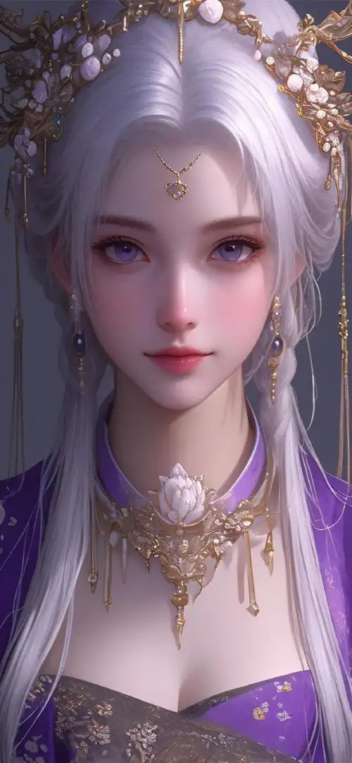 古风白发美女动漫壁纸#壁纸