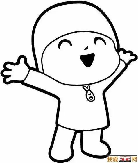顽皮的小朋友简笔画 简笔画图片大全-蒲城教育文学网