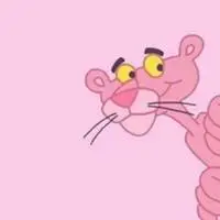 粉色顽皮豹卡通头像_微信头像图片大全