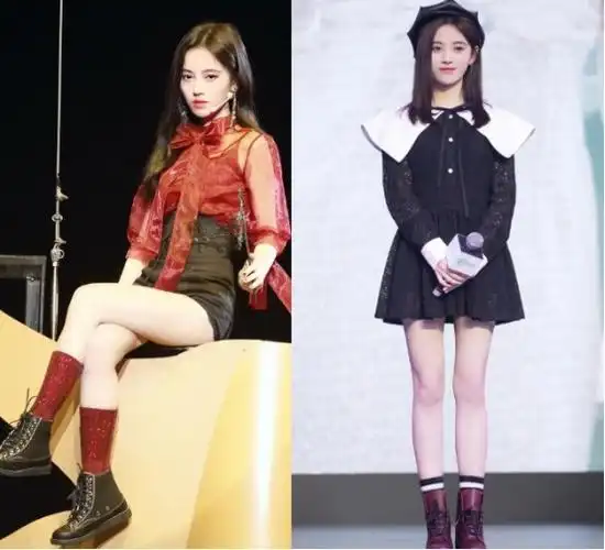 鞠婧祎穿恨天高上台领奖与吴宣仪同框比身高鞋跟有15cm