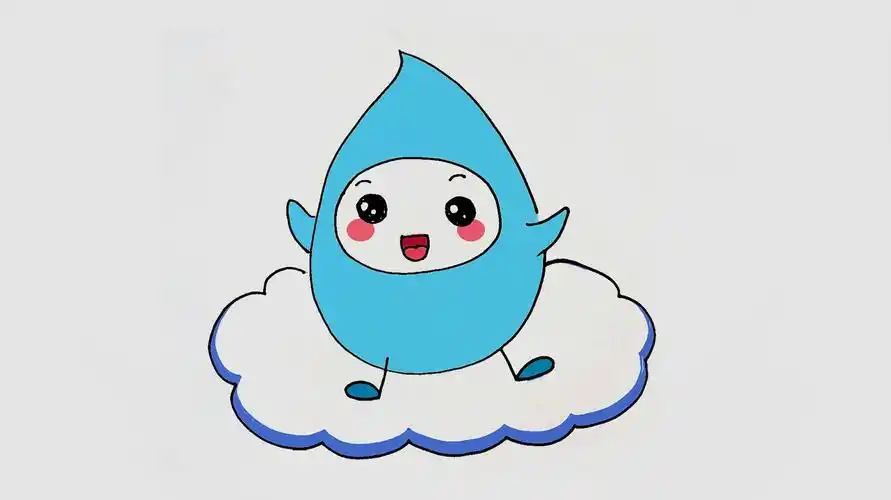 幼儿简笔画水滴
