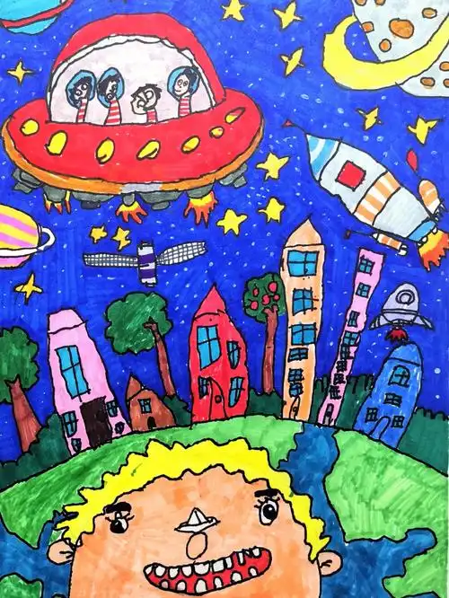 5岁比赛作品我的宇宙梦