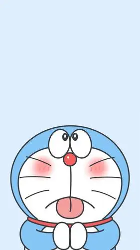 哆啦a梦可爱搞怪卡通手绘插画,高清图片,手机锁屏桌面-壁纸族