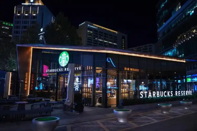 靛蓝色的星巴克