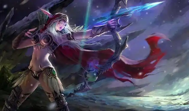 希尔瓦娜斯·风行者是风行三姐妹中的老二(老大为奥蕾莉亚·风行者