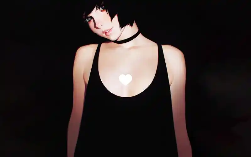 个性短发卡通女生壁纸