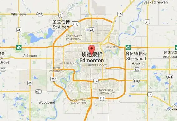 埃德蒙顿地图