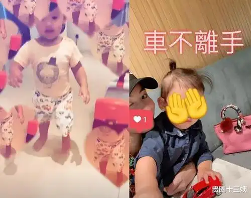 张柏芝在家带娃不小心曝光三胎儿子正脸肥嘟嘟五官变化大