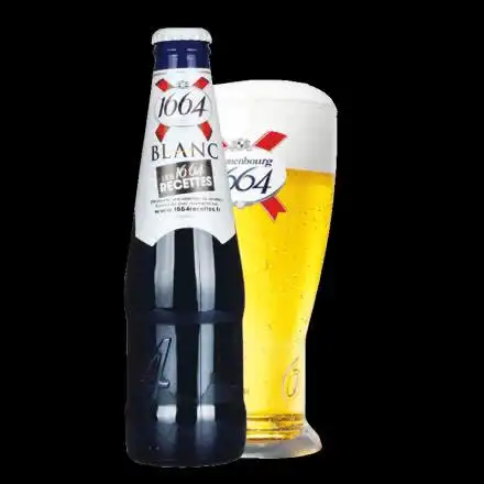 法国进口啤酒凯旋1664小麦白啤酒250ml(24瓶装)