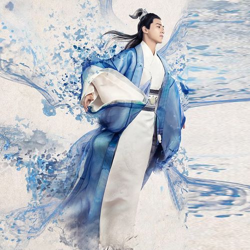 影视装梁山伯与祝英台同款古装男汉服书生服公子服少爷古装演出服