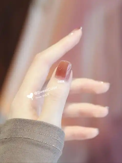 清新美甲95黄黑皮皆可的西柚果冻