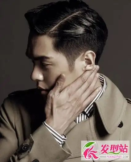 民国风男士发型经典男士复古背头发型
