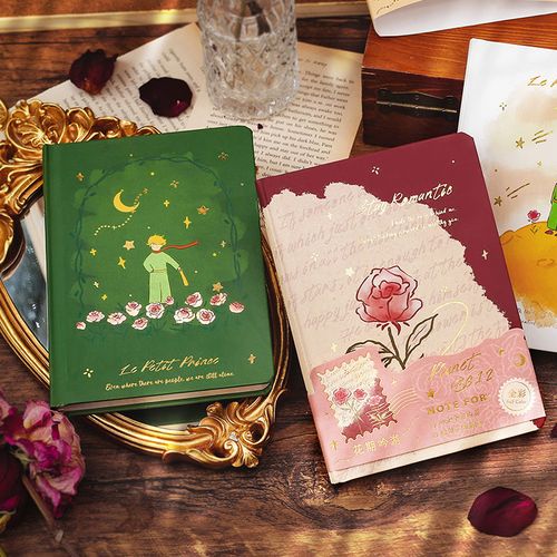 b612星球小王子温暖治愈烫金手帐本子女生全彩页学生日记笔记本