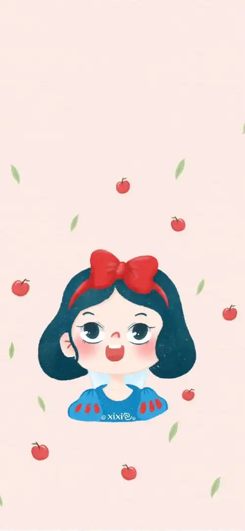 iphone全面屏 卡通系列 q版迪士尼公主 一… - 堆糖,美图壁纸兴趣社区