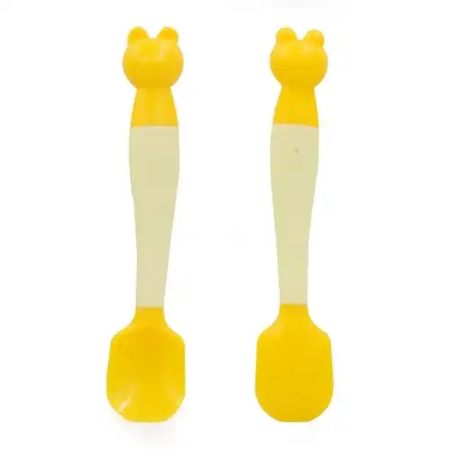 【全球购】日本原装gino吉诺研磨器辅食剪婴儿勺子/叉子宝宝餐具小熊