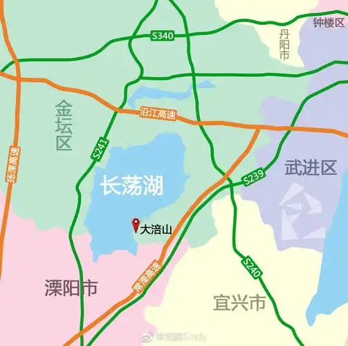 长荡湖地理位置图