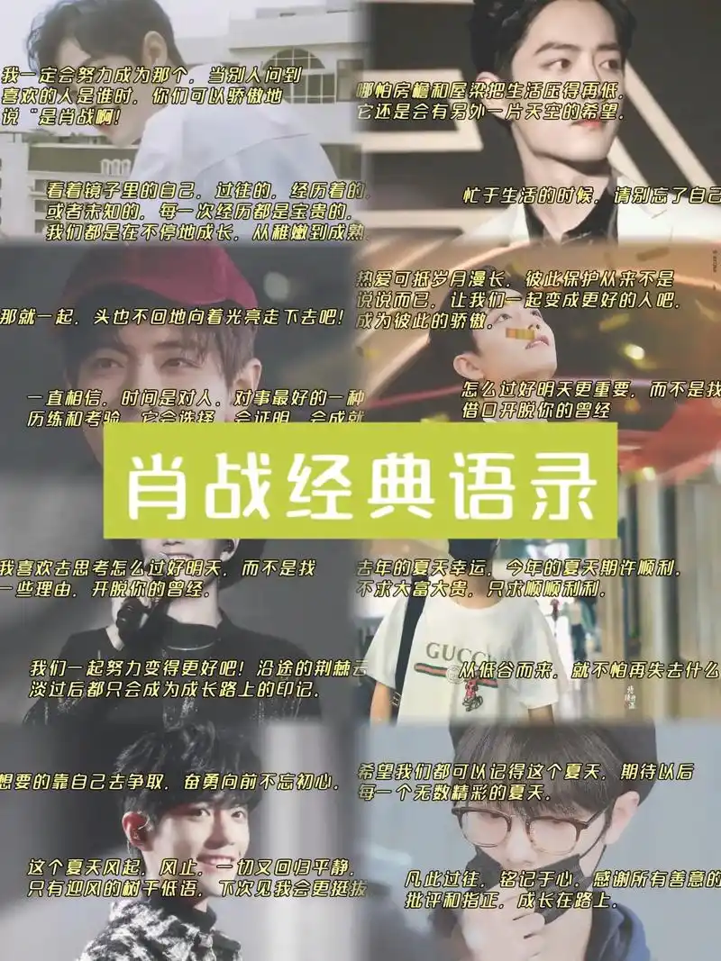 分享|肖战经典语录.🐰我一定会努力成为那个,当别人问到喜欢 - 抖音