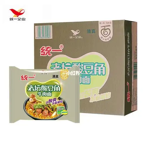 统一清真老坛酸豆角牛肉面