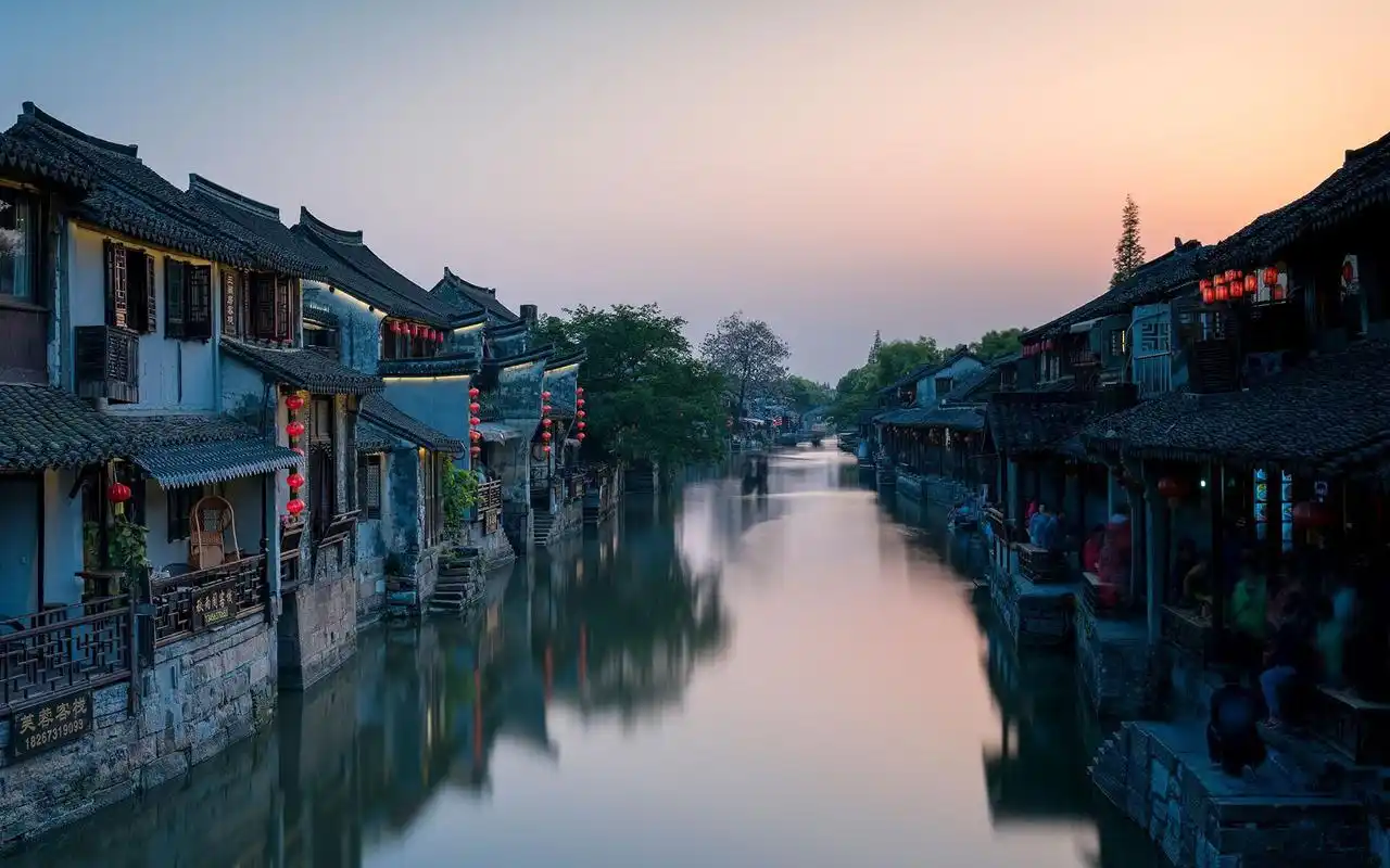 朦胧江南水乡唯美高清桌面壁纸-风景壁纸-手机壁纸下载-美桌网