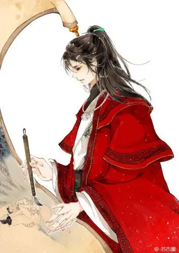 【古图专帖】——『美男系列』——红衣男子_古风图片吧_百度贴吧