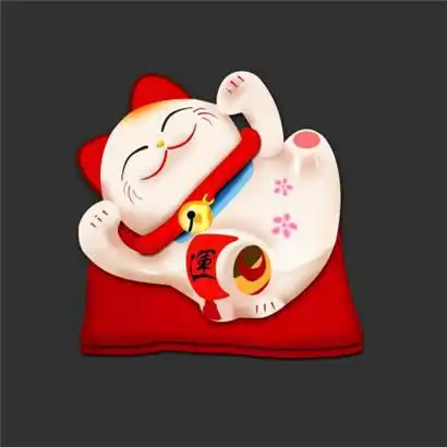 微信招财猫图片头像