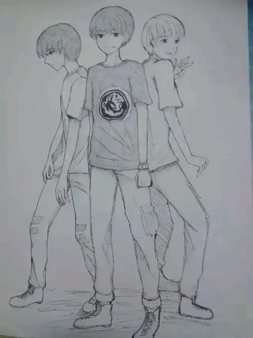 tfboys的简笔画我收集了一些最好看的 - 四叶草自习室 - zeze啧啧