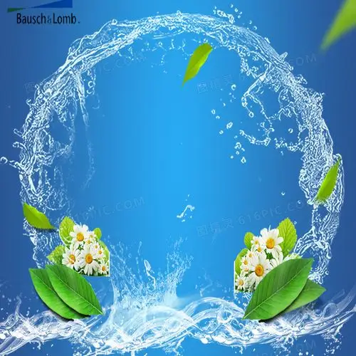 蓝色水珠淘宝主图背景