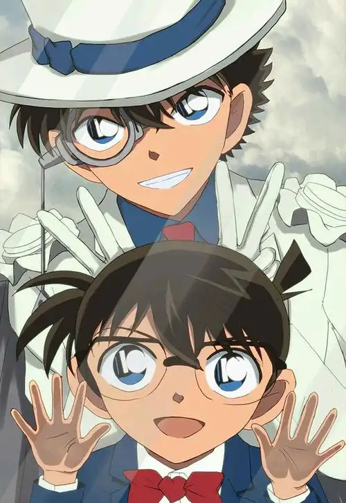 柯南名侦探柯南怪盗基德工藤新一人偶模型摆件动漫周边生日礼物5款名