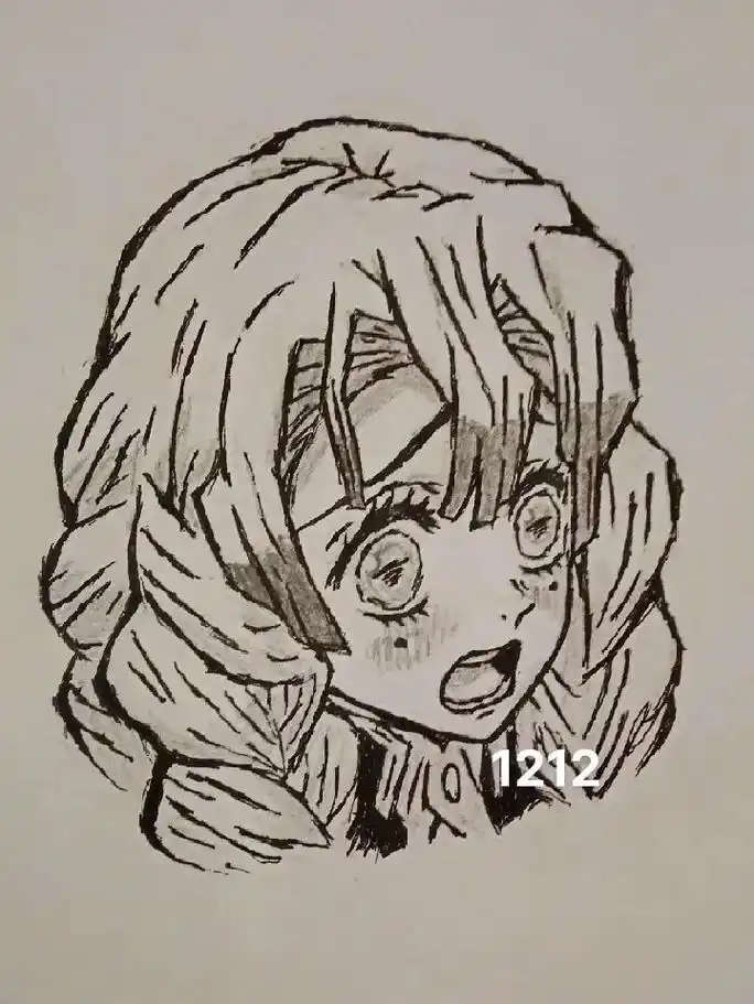 磨损日常.初中黑历史#手残 #儿童画 #简笔画 #甘露寺蜜璃 - 抖音