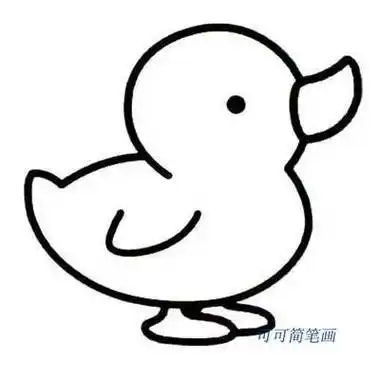 小班简笔画小动物涂色