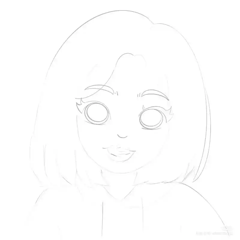 #手绘人像 4/100 这幅画是根据小姐姐的要求画的哈这一 - 抖音