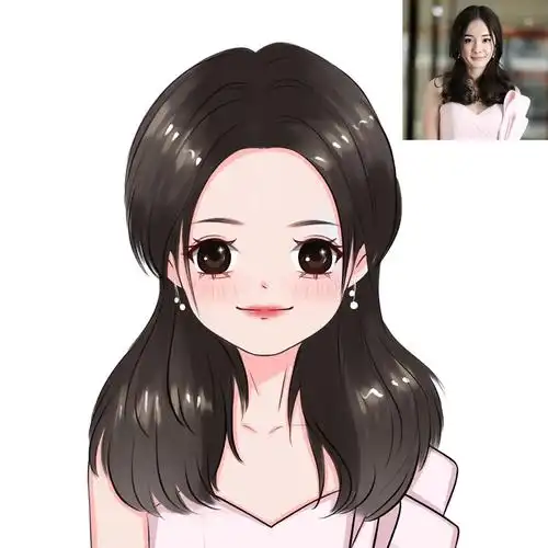 杨幂～#q版头像 #手绘卡通头像 #杨幂 - 抖音