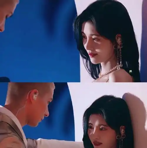 米卡和鞠婧祎合作秀同一聚光灯下两人的鼻子天差地别