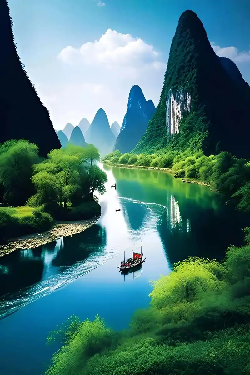 图文伙伴计划 绿水青山,蓝天白云,水波荡漾,唯有美景和你不 - 抖音