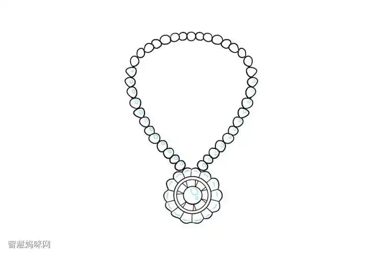 钻石项链的画法