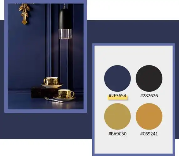 遇见色彩 | 静谧藏蓝色,沉静中的璀璨,流转着岁月不逝的雅致|配色